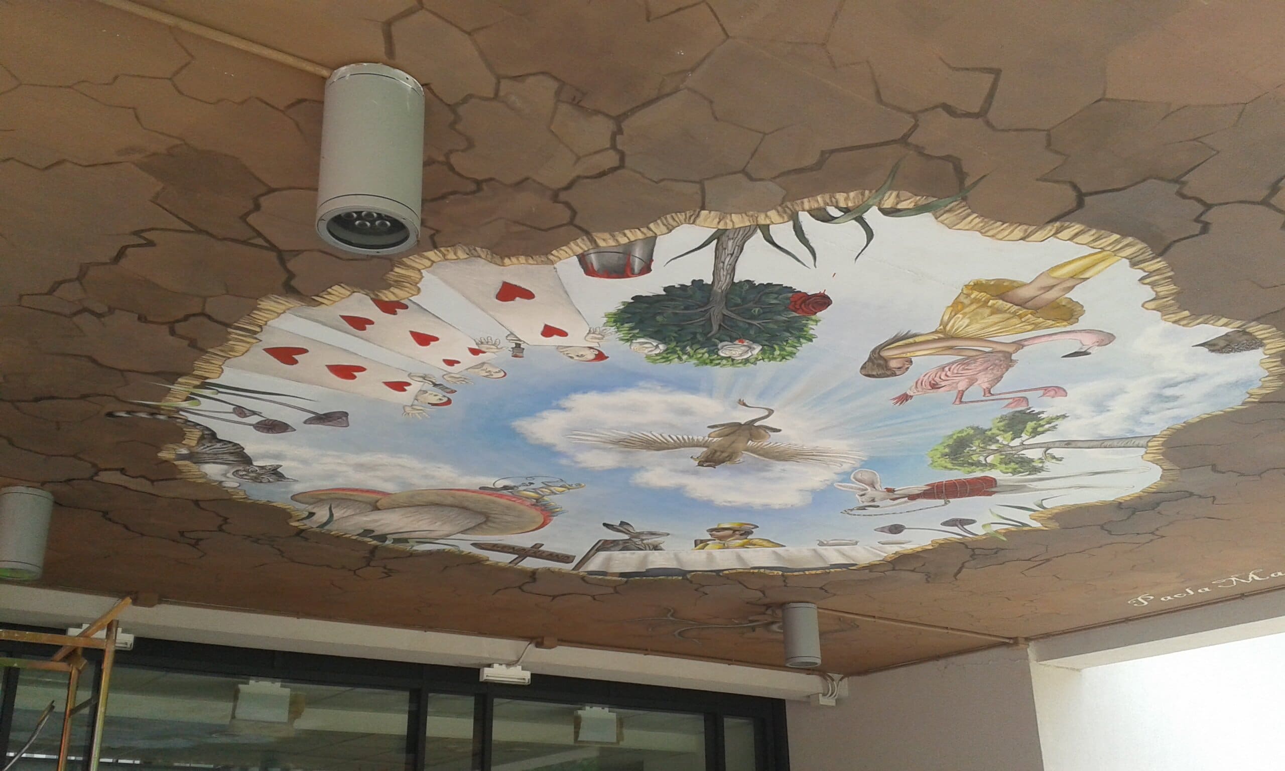 il murales di Rovereto, scuola Filzi